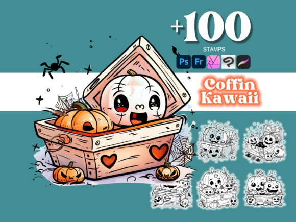 100 Coffin Halloween Photoshop: Enhancing Creative Workflows with Specialized Design Assets