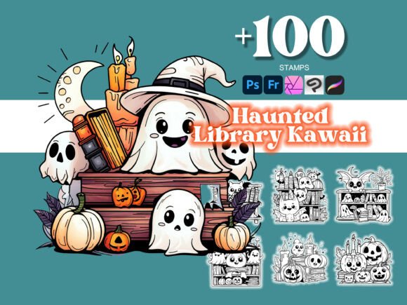 100 Haunted Library Halloween Photoshop: Elevate Your Digital Art with Spooky Precision