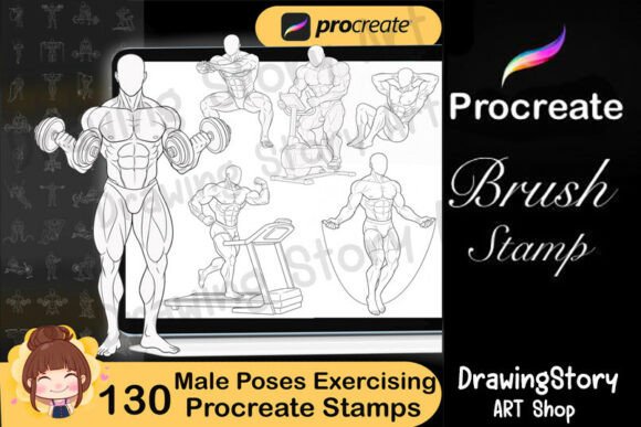 130 Procreate Body Poses Exercising: A Practical Guide for Digital Artists