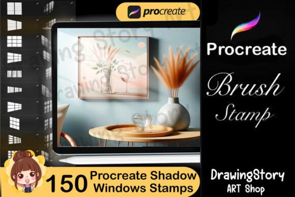 150 Window Shadow Overlays for Procreate: A Practical Resource for Digital Artists