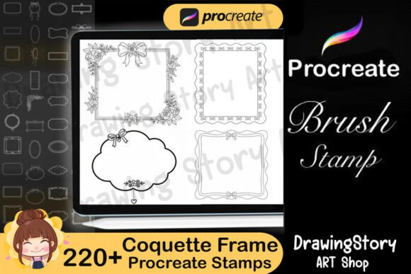 220 Procreate Coquette Frame Stamp: A Creative Essential for Digital Artists