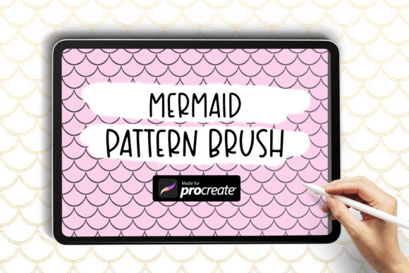 Mermaid Scales Pattern Procreate Brush