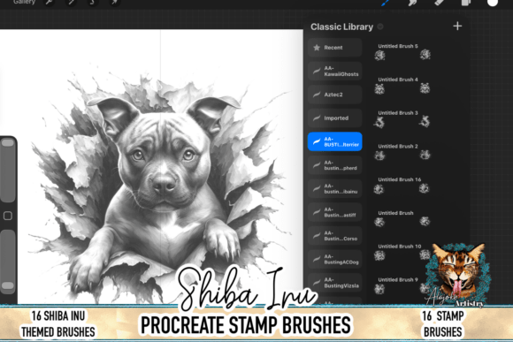 Staffordshire Bull Terrier Procreate: A Must-Have Tool for Canine-Inspired Digital Art