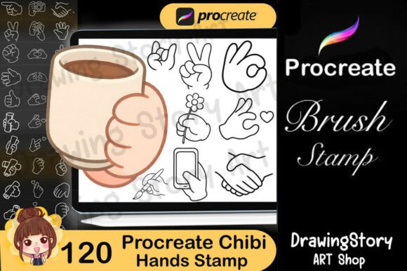 Unlock Creative Possibilities with Procreate Chibi Hands Stamps Manga